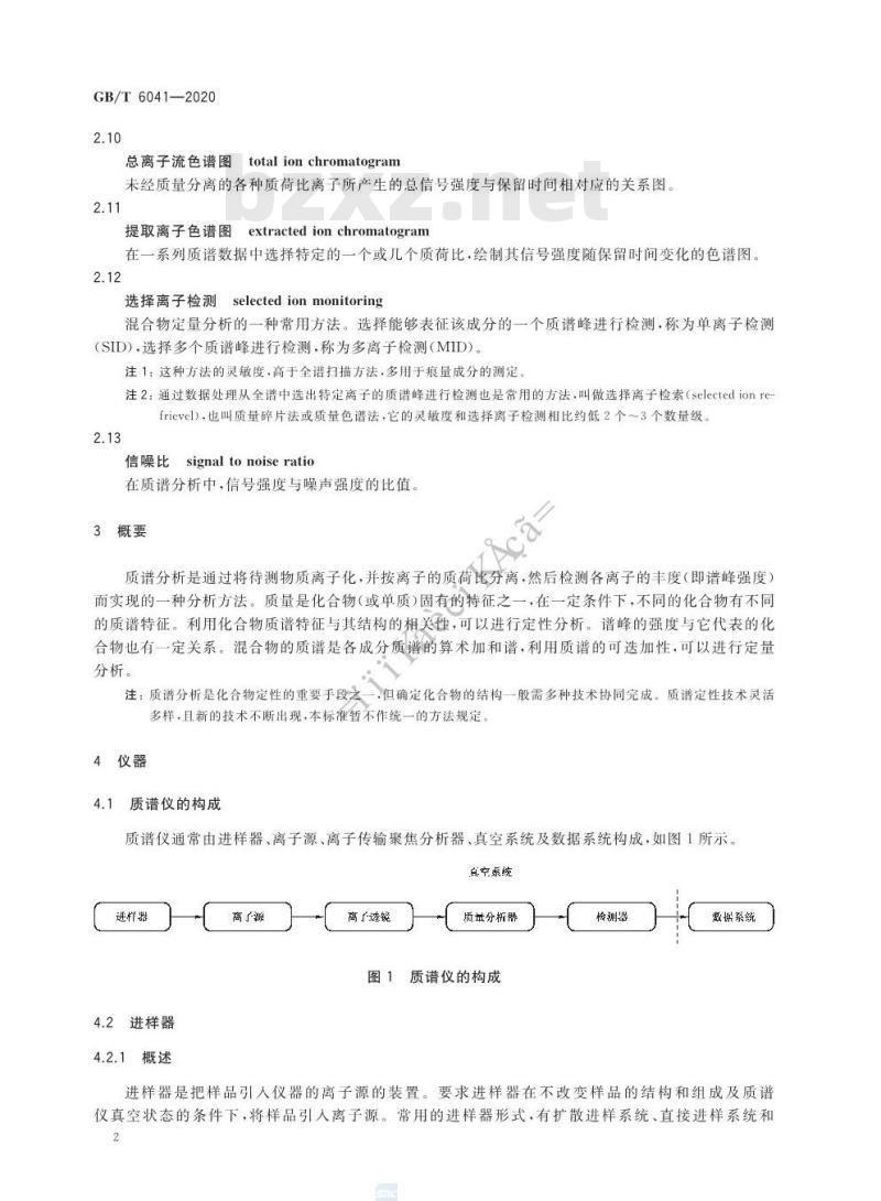 GB/T 6041-2020 质谱分析方法通则