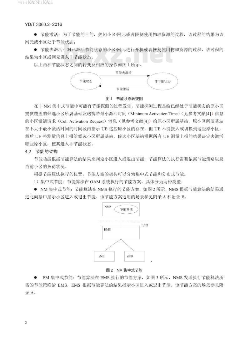 YD/T 3060.2-2016 LTE 无线接入网网络管理技术要求 第2部分节能管理