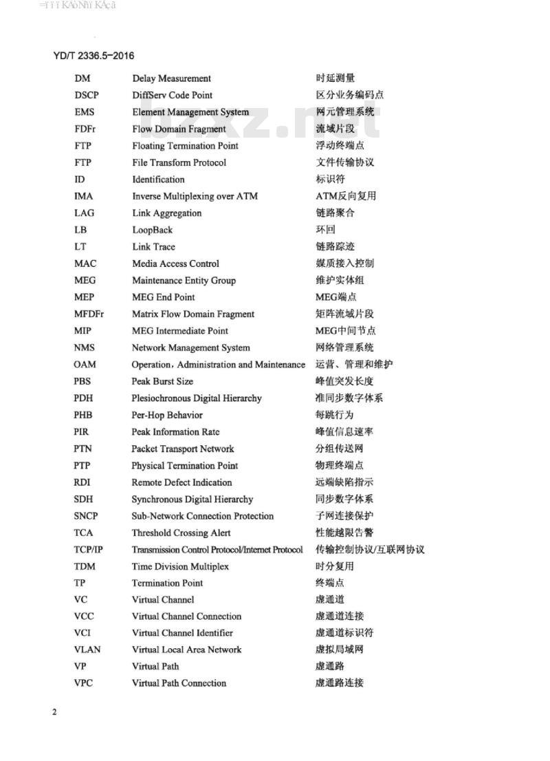 YD/T 2336.5-2016 分组传送网(PTN)网络管理技术要求 第5部分:基于 IDL/IIOP 技术的 EMS-NMS 接口信息模型