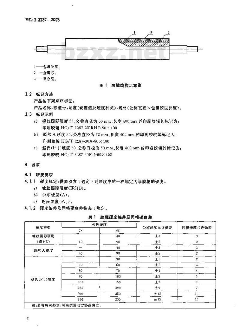 HG/T 2287-2008 印刷胶辊