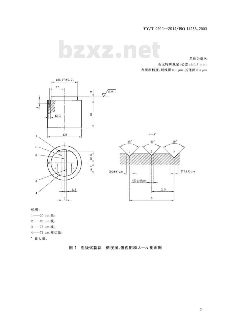 YY/T 0911-2014/ISO 14233: 2003 牙科学聚合物基代型材料