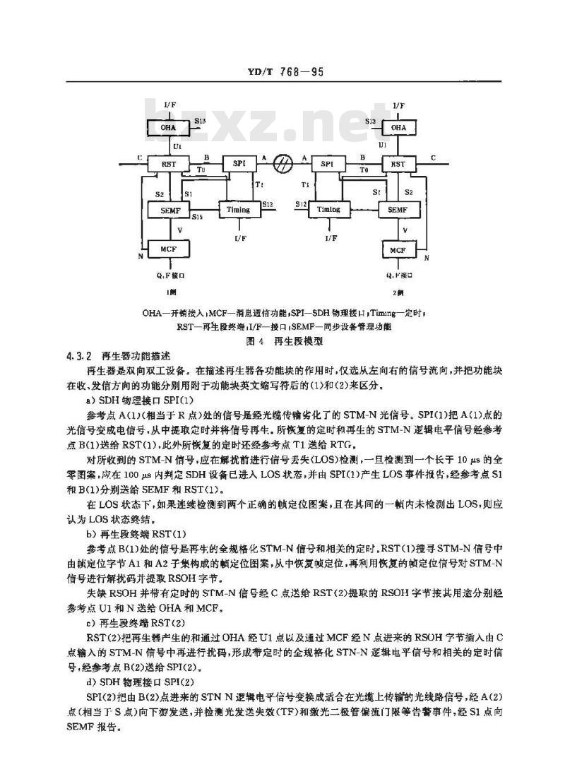 YD/T 768-1995 同步数字系列光缆数字线路系统技术要求