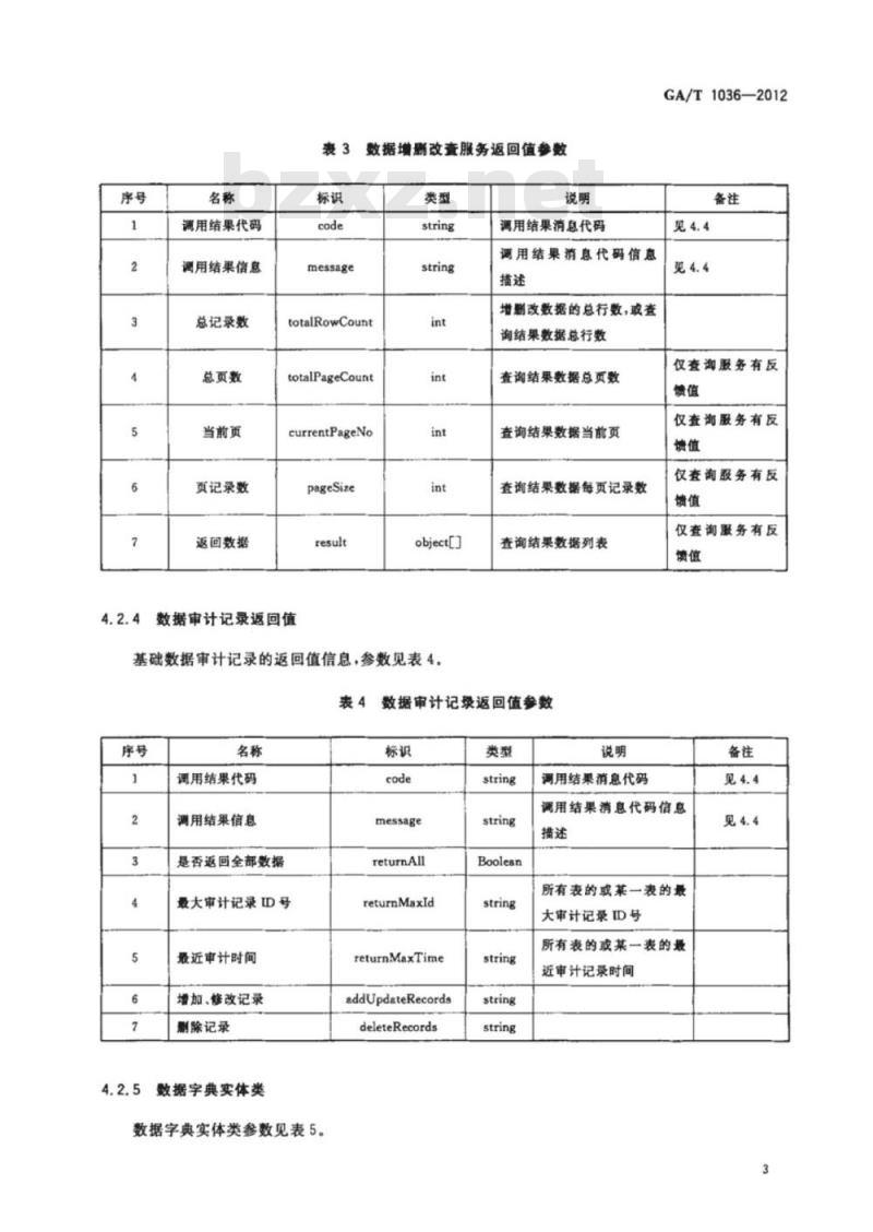 GA/T 1036-2012 消防基础数据平台接口规范