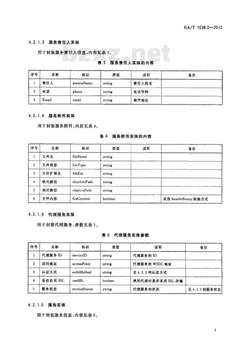 GA/T 1038.2-2012 消防公共服务平台技术规范第2部分:服务管理接口