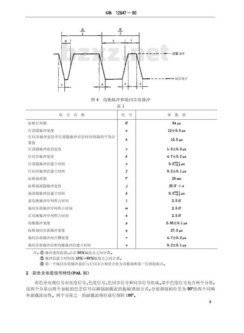 GB/T 12647-1990 通用型应用电视制式