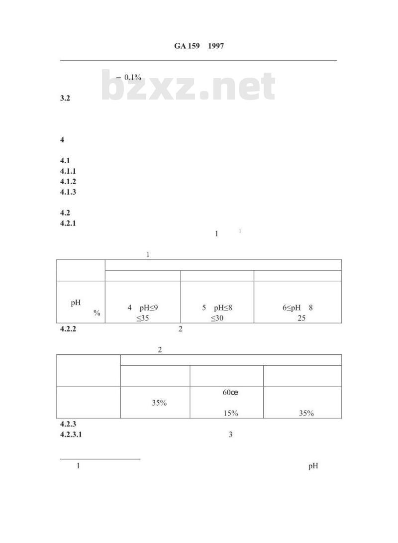 GA 159-1997 水基型阻燃处理剂通用技术条件