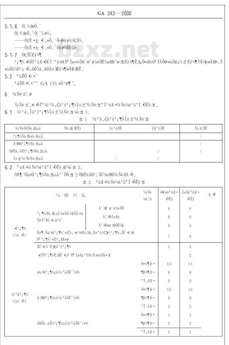 GA 243-2000 计算机病毒防治产品评级准则