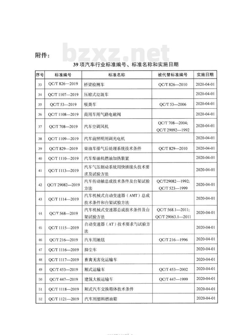 QC/T 53-2019 吸粪车