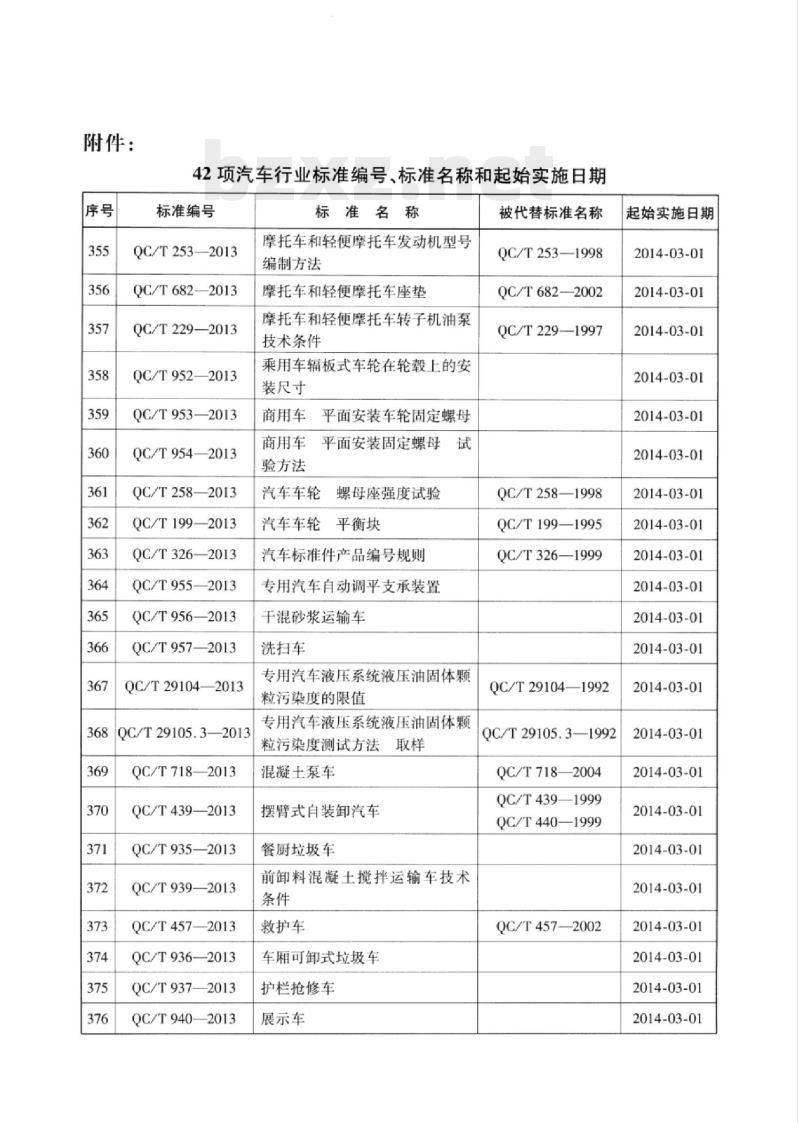 QC/T 958-2013 汽车真空泵性能要求及台架试验方法