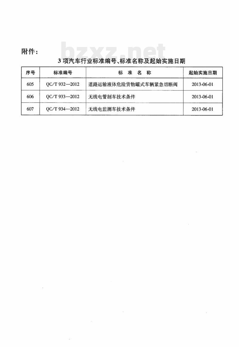 QC/T 934-2012 无线电监测车技术条件