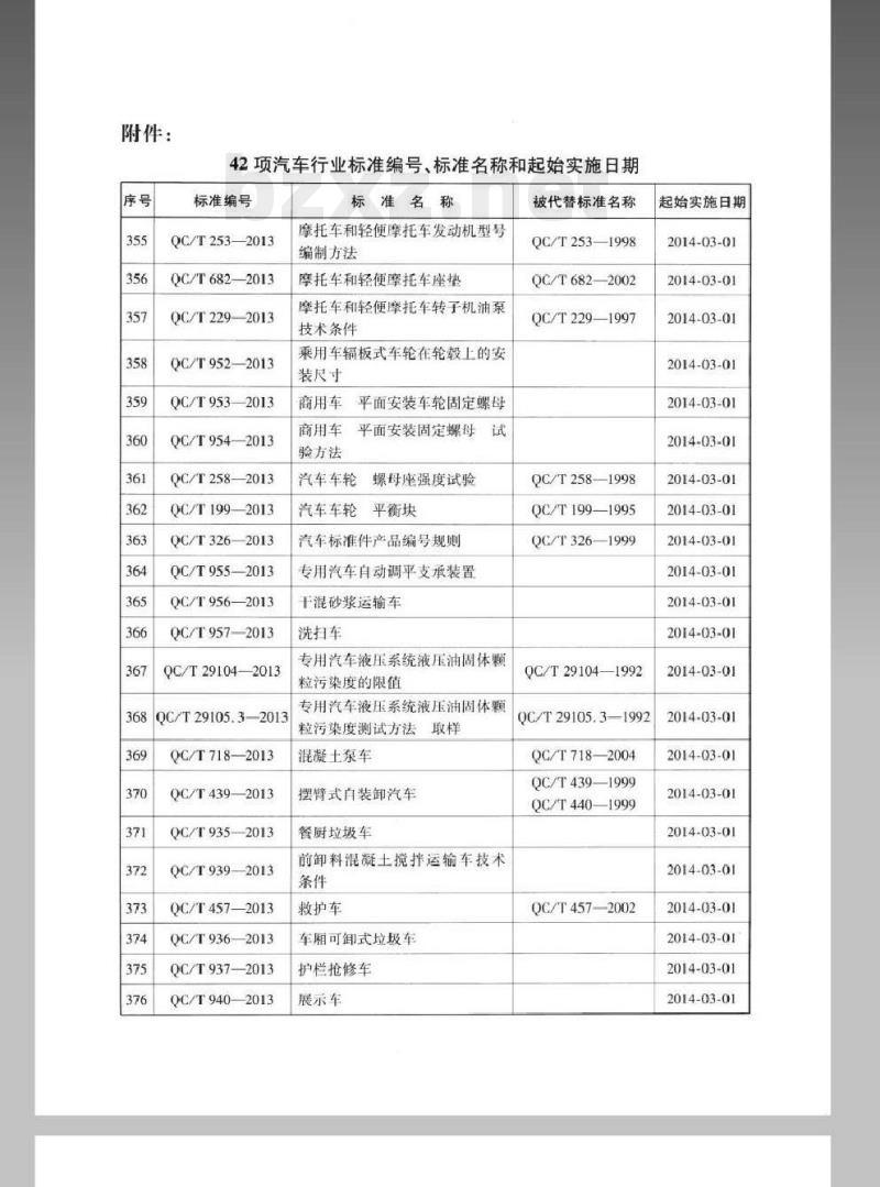 QC/T 936-2013 车厢可卸式垃圾车