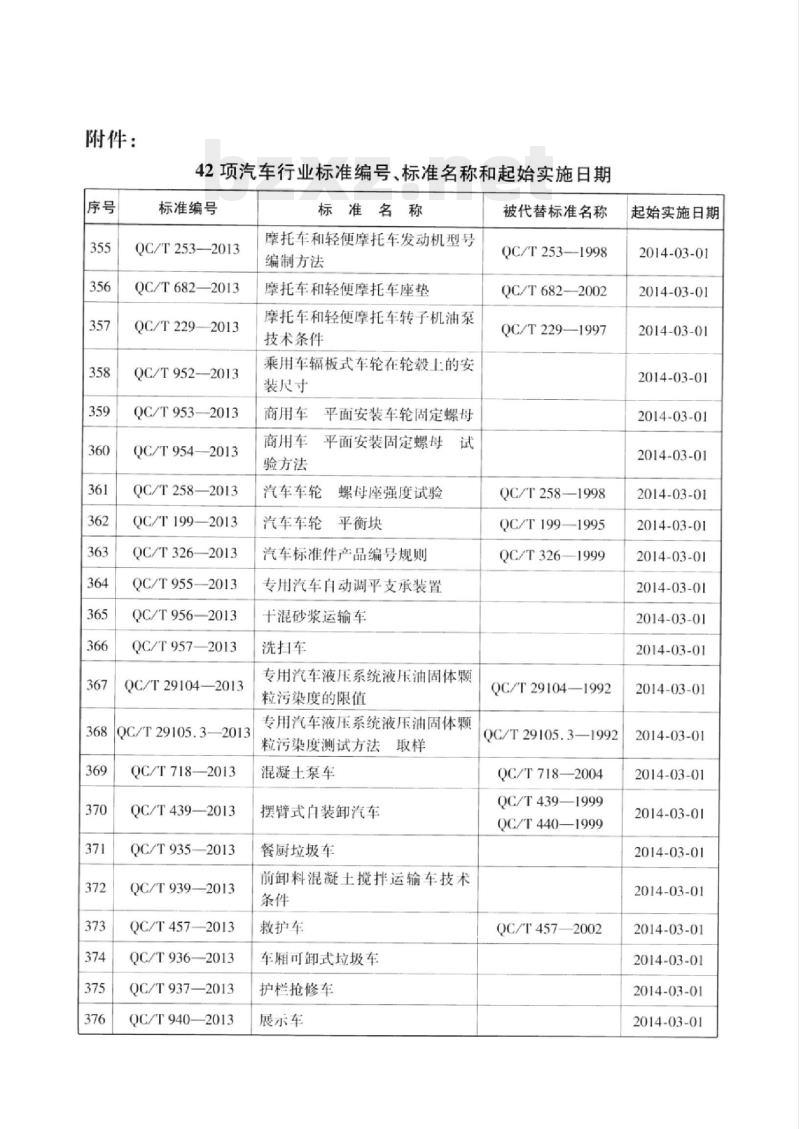 QC/T 939-2013 前卸料混凝土搅拌运输车技术条件