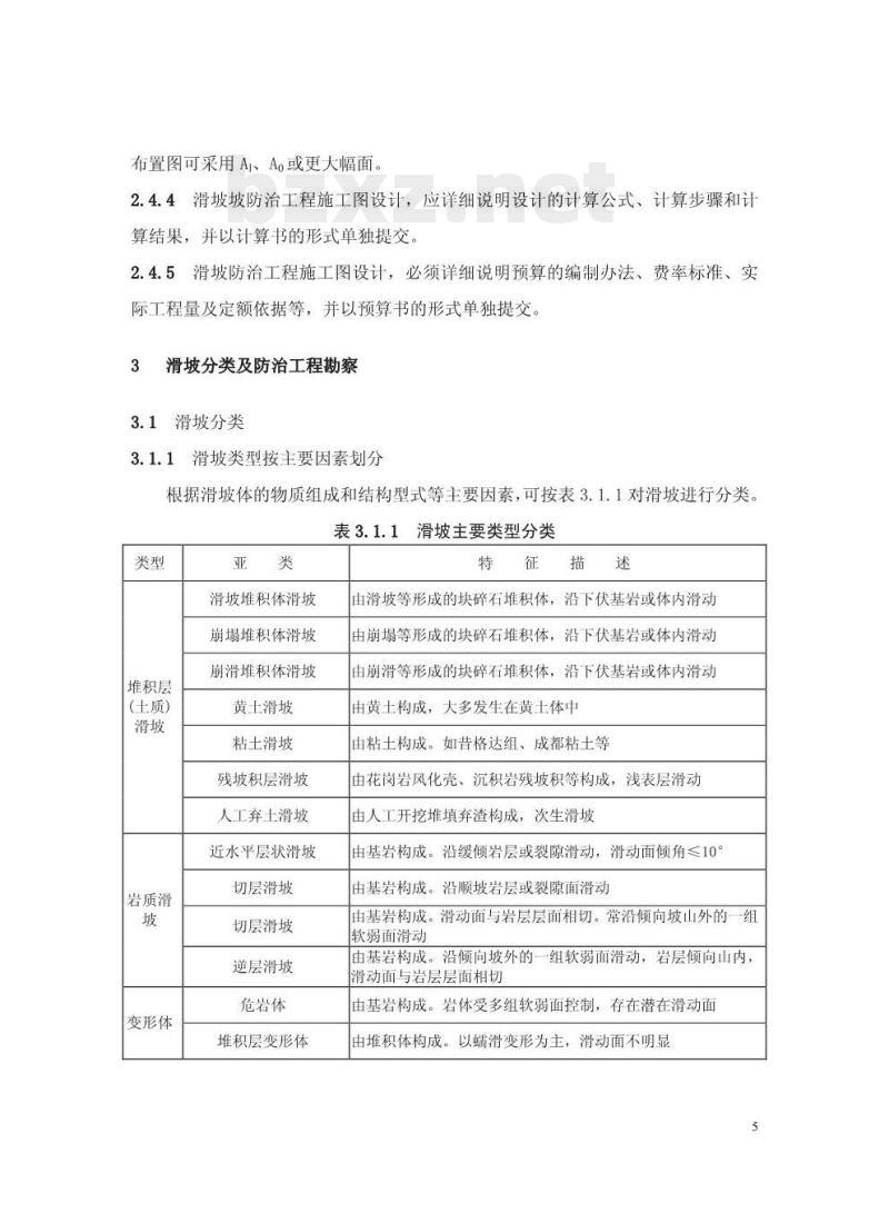 DZ 0240-2004 滑坡防治工程设计与施工技术规范