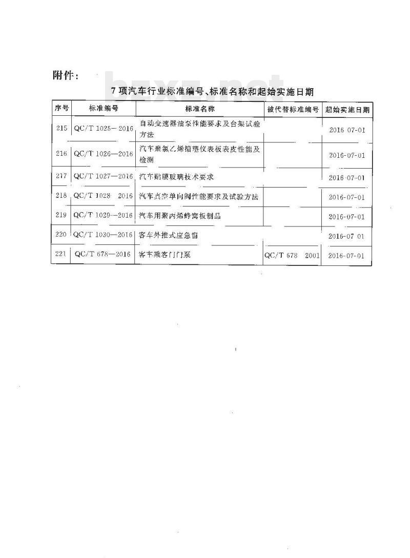 QC/T 1027-2016 汽车贴膜玻璃技术要求