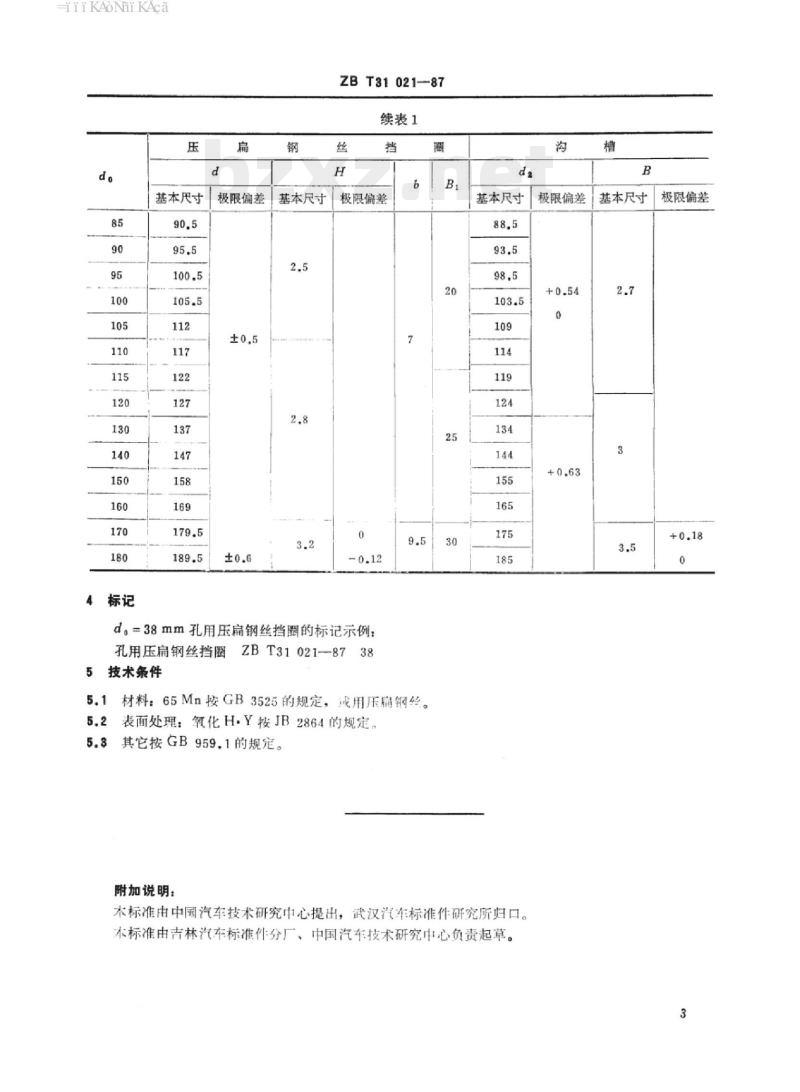 QC/T 344-1999 孔用压扁钢丝挡圈