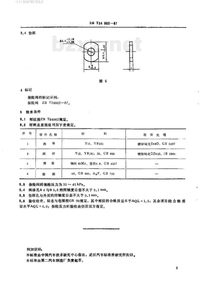 QC/T 411-1999 保险阀