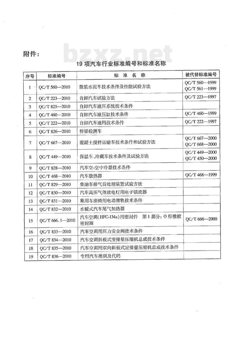 QC/T 825-2010 自卸汽车液压系统技术条件