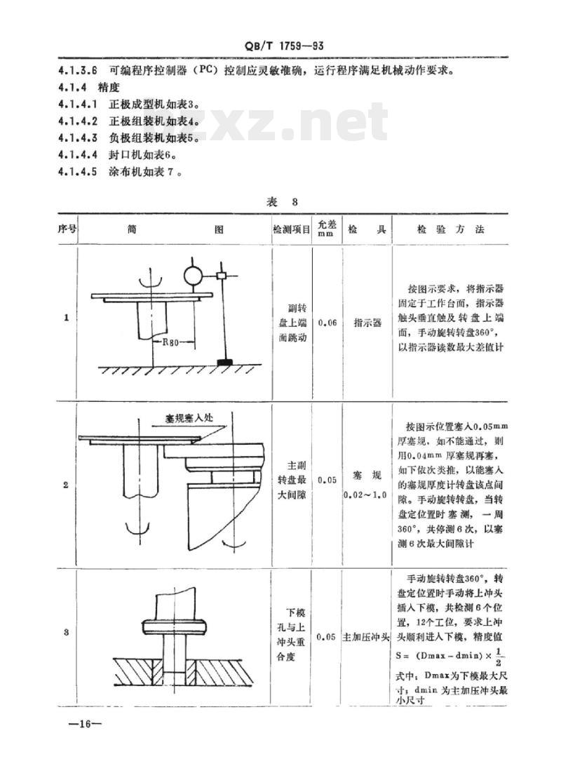QB/T 1759-1993 扣式电池组装线