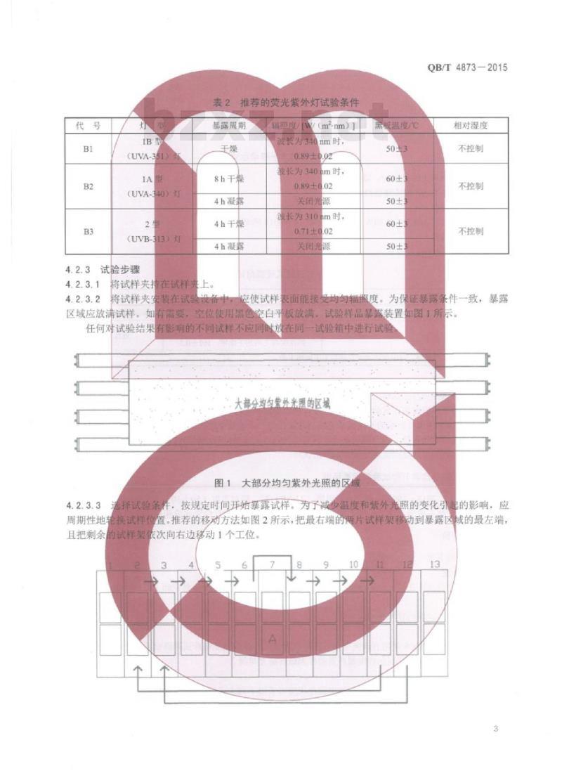 QB/T 4873—2015 人造革合成革试验方法实验室光源暴露法