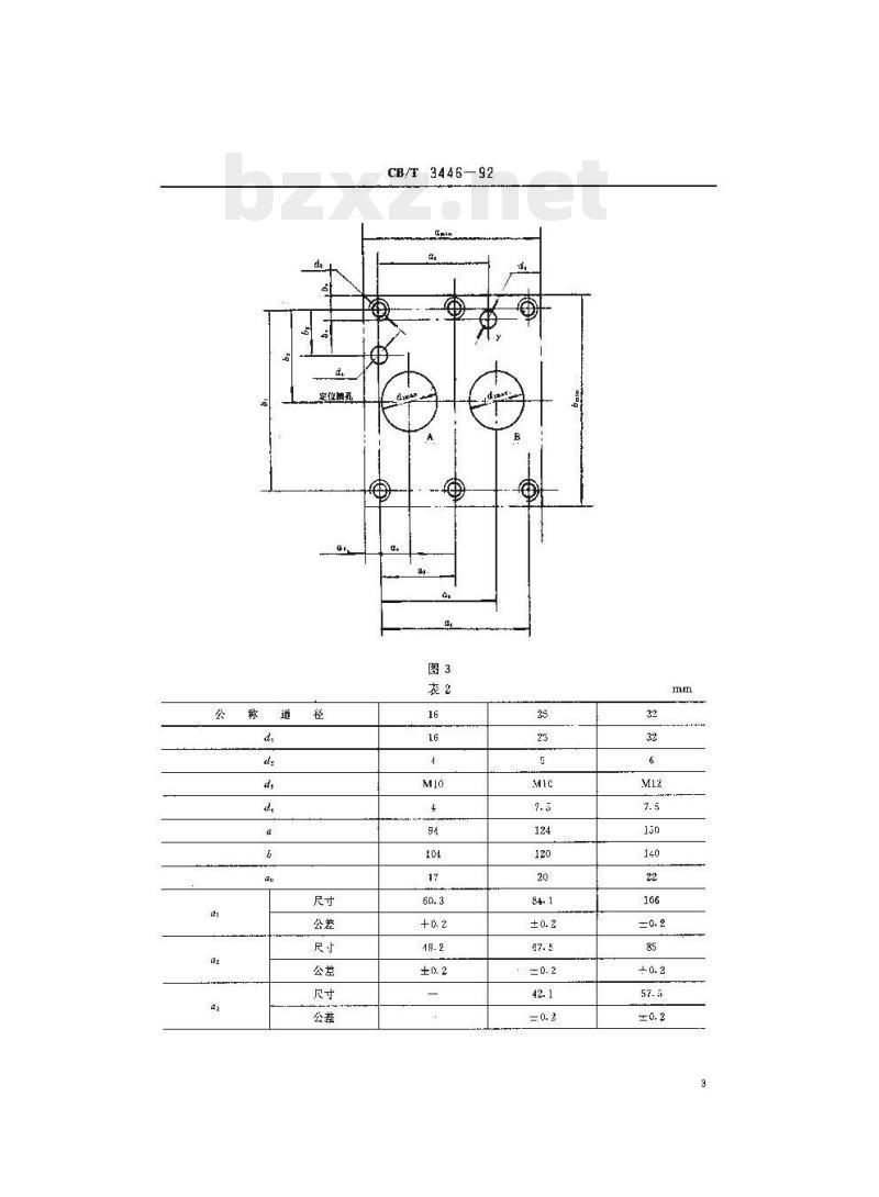 CB/T 3446-92 船用比例溢流阀