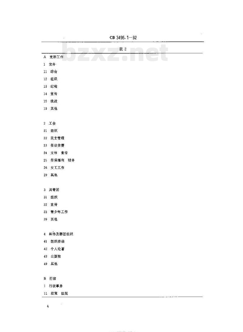 CB 3495.1-92 船舶工业档案管理规则分类大纲及编号