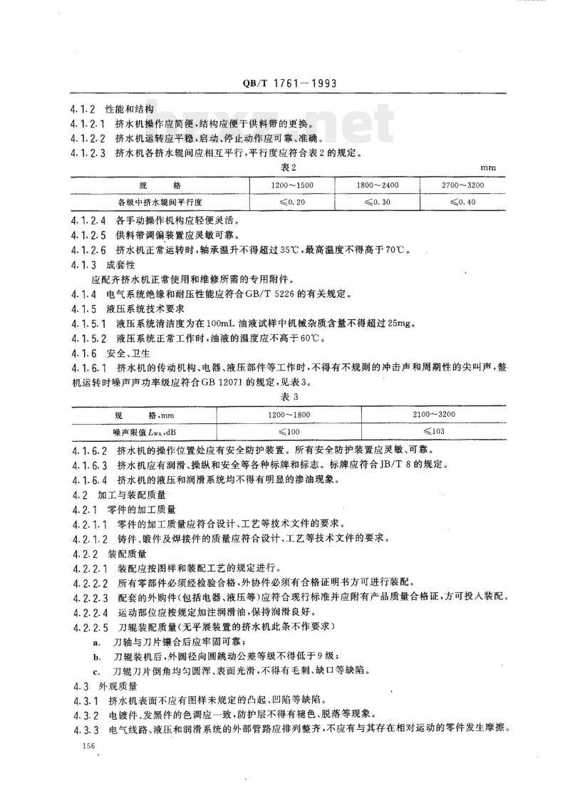 QB/T 1761-1993 通过式挤水机