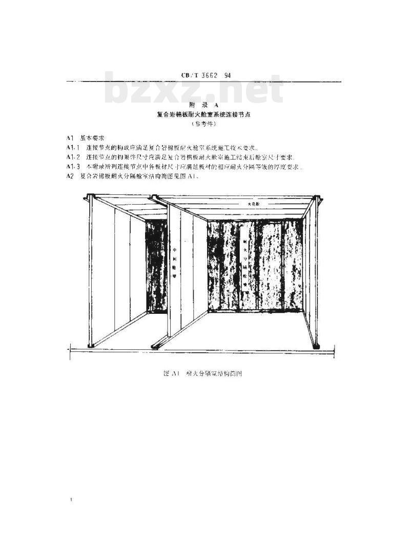 CB/T 3662-94 复合岩棉板耐火舱室系统技术条件
