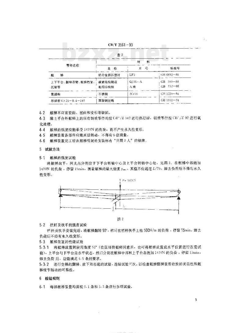 CB/T 3561-93 引航员舷梯装置