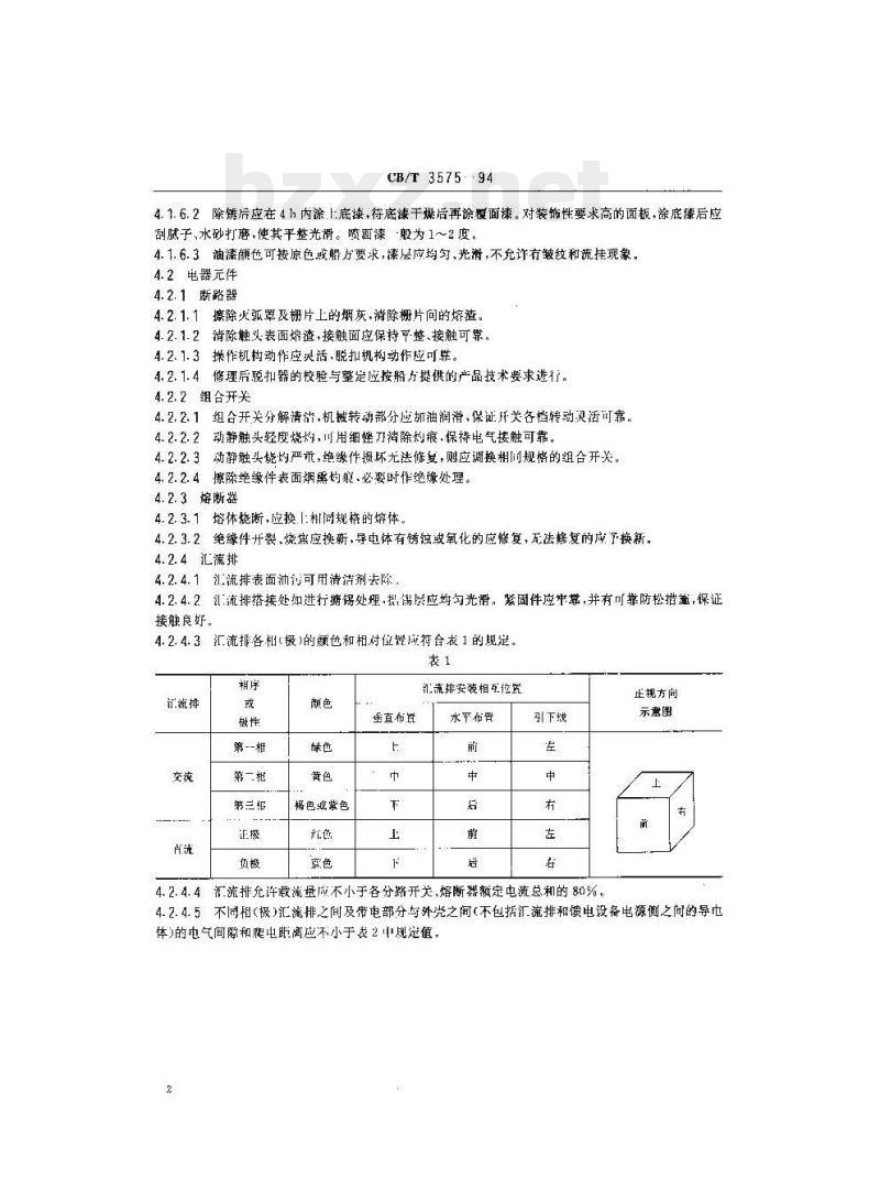CB/T 3575-94 船舶配电箱修理技术要求