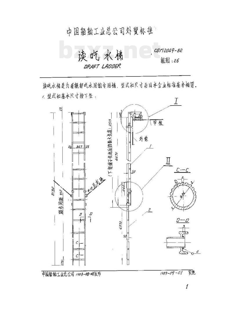CBM 2049-82 读吃水梯