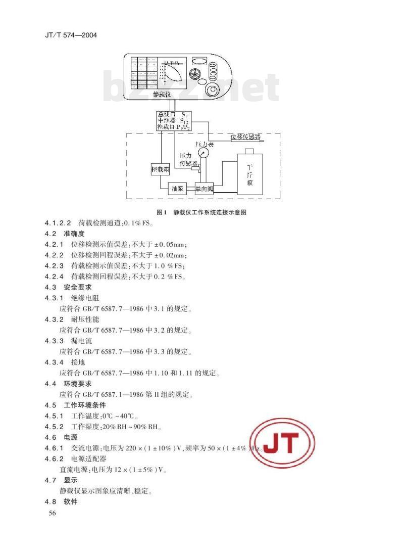 JT/T 574-2004 水运工程桩基静载仪