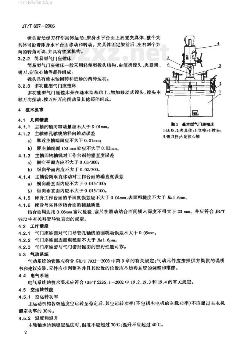 JT/T 637-2005 气门座镗床