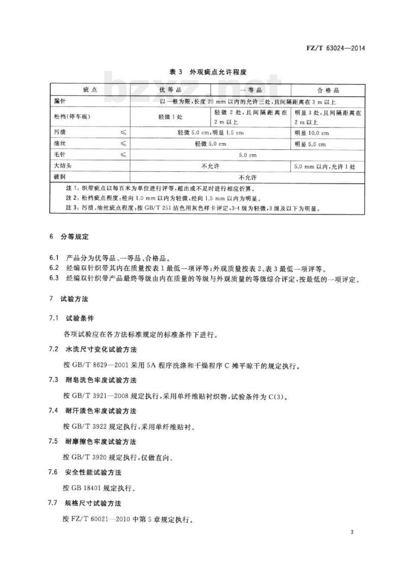 FZ/T 63024-2014 经编双针织带