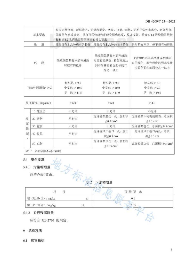 DB 4209/T 23——2021 地理标志证明商标孝感早蜜桃