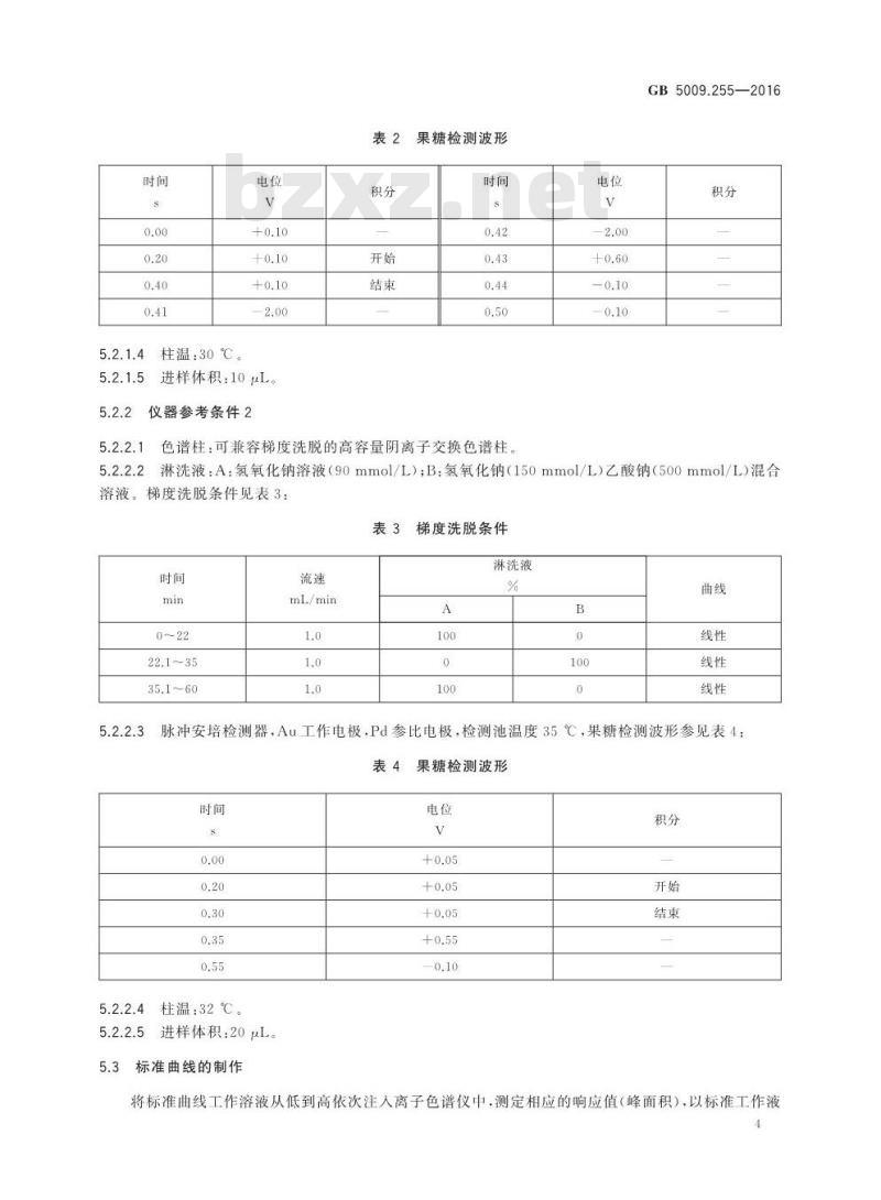 GB 5009.255-2016 食品安全国家标准 食品中果聚糖的测定