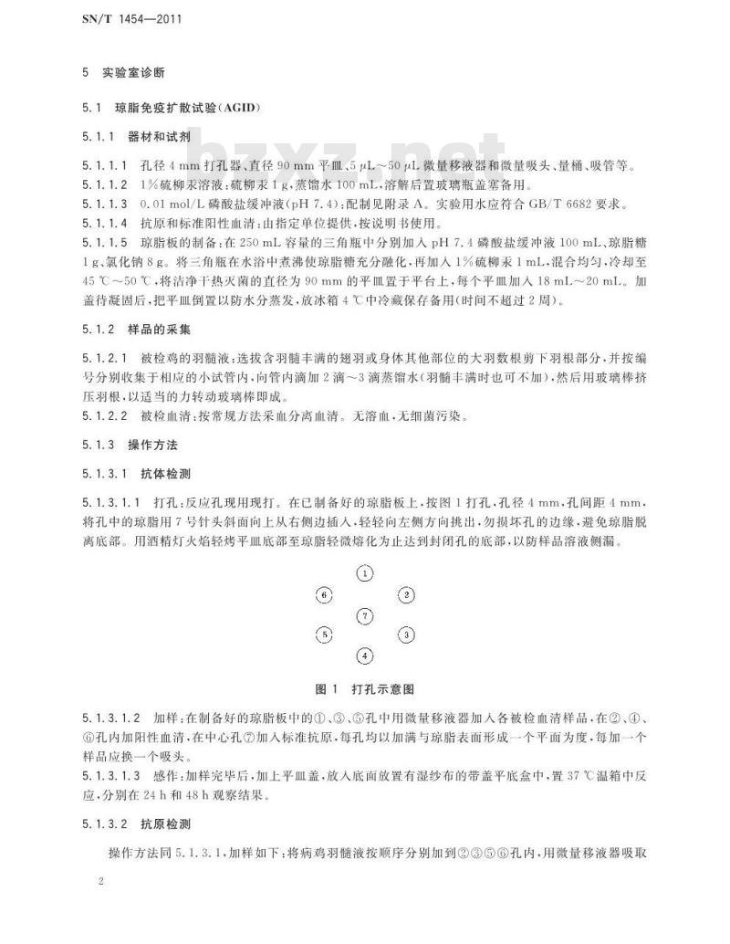 SN/T 1454-2011 马立克氏病检疫技术规范