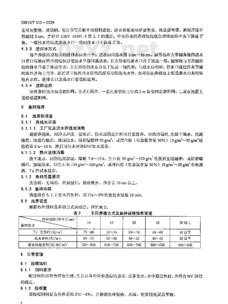 DB13/T 516-2004 中华鳖人工饲养技术规程