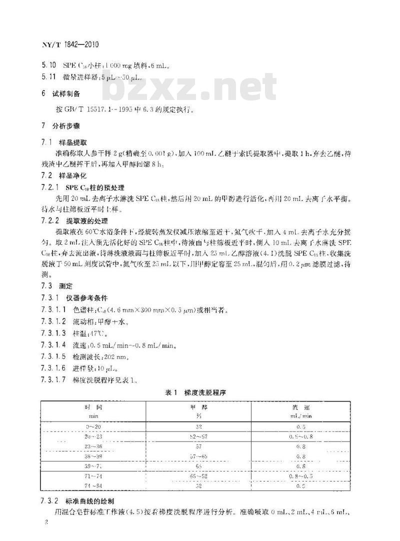 NY/T 1842-2010 人参皂苷的测定