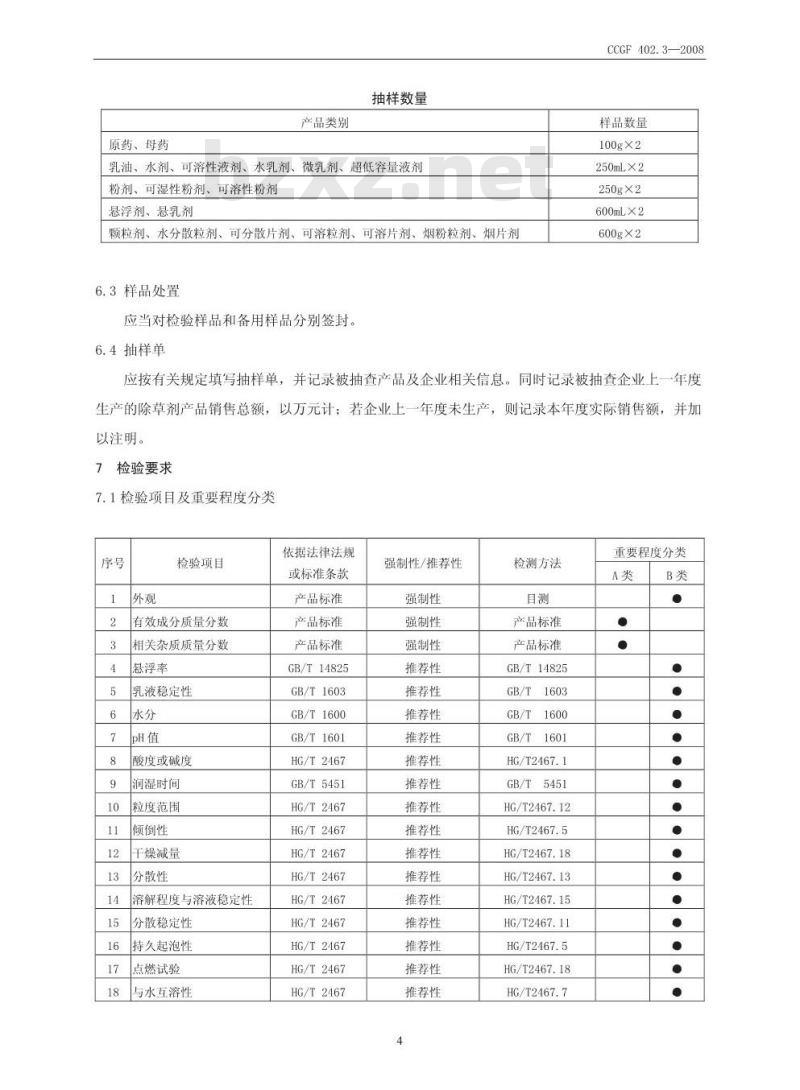 CCGF 402.3-2008 除草剂