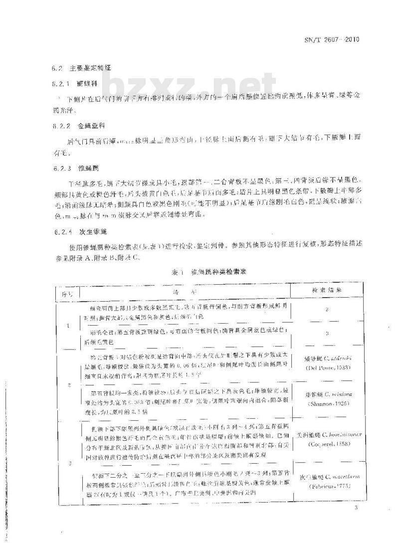 SN/T 2607-2010 次生锥蝇鉴定方法