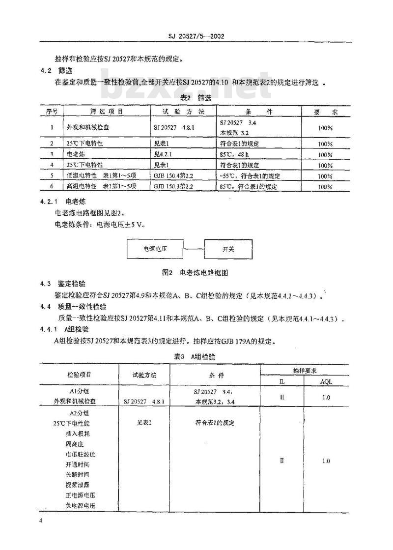 SJ 20527.5-2002 微波组件WFK170018型单刀七掷开关详细规范