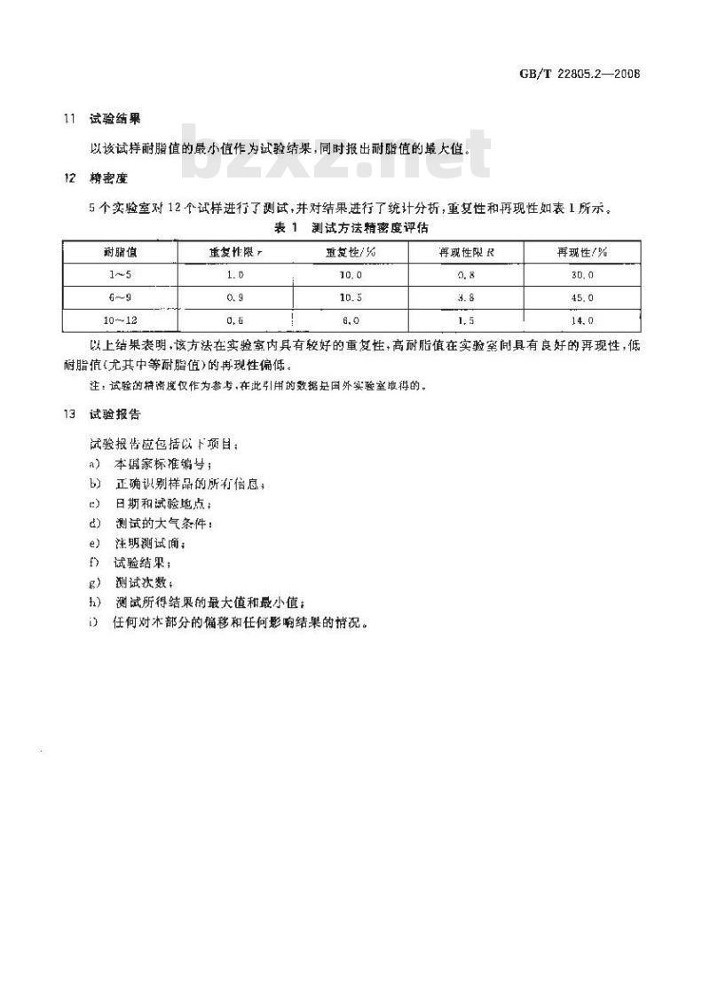 GB/T 22805.2-2008 纸和纸板 耐脂度的测定 第2部分：表面排斥法