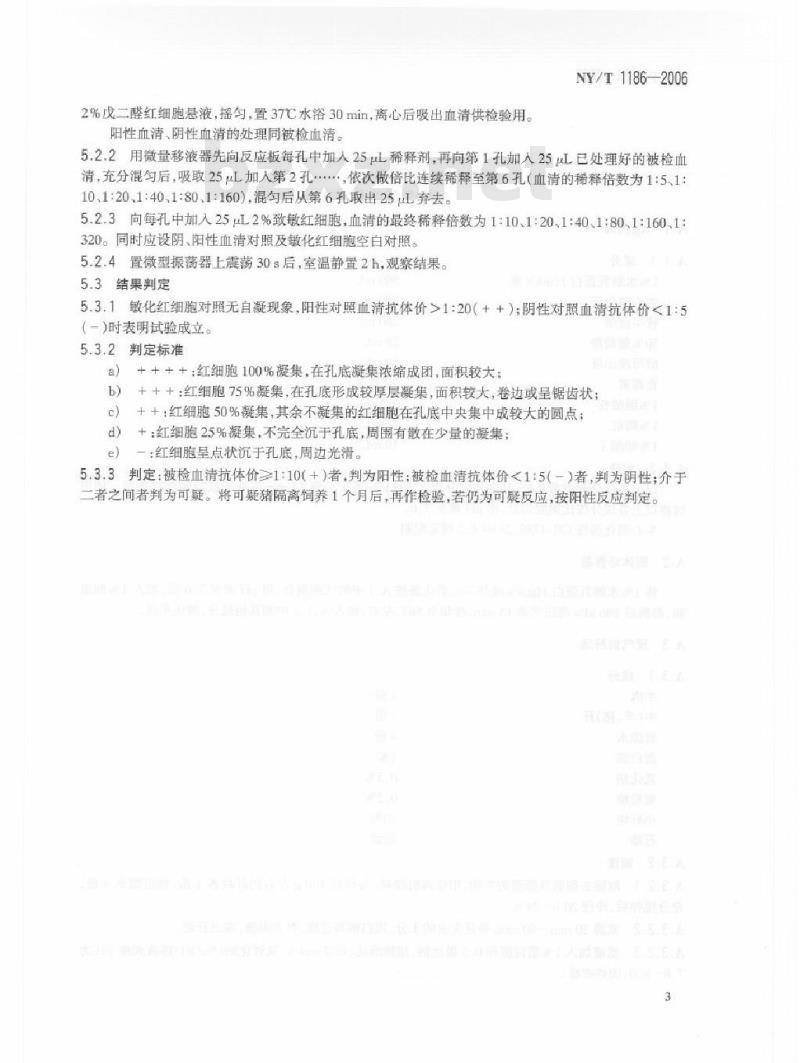 NY/T 1186-2006 猪支原体肺炎诊断技术