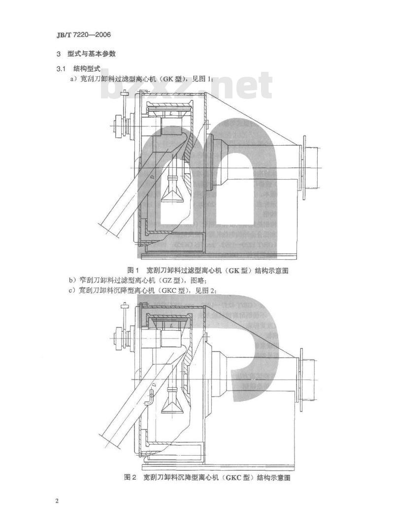 JB/T 7220-2006 刮刀卸料离心机