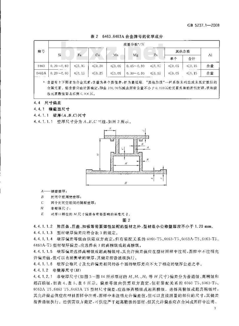 GB 5237.1-2008 铝合金建筑型材 第1部分：基材