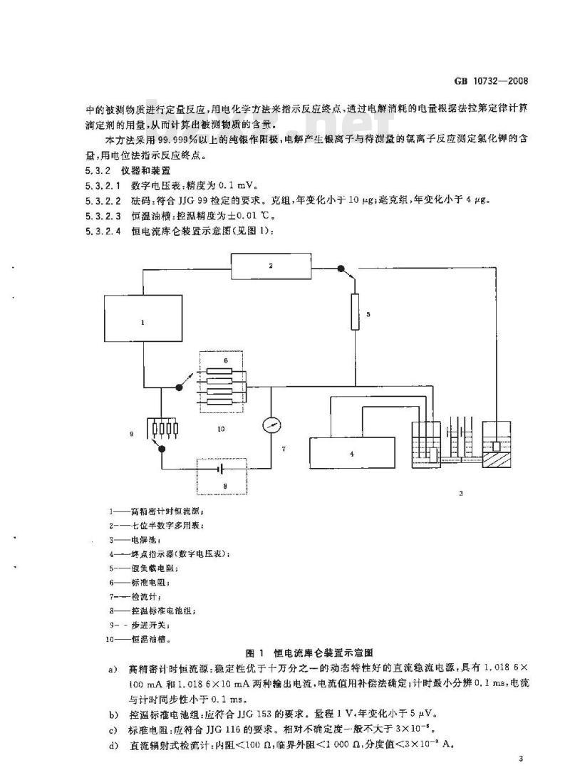 GB 10732-2008 第一基准试剂 氯化钾