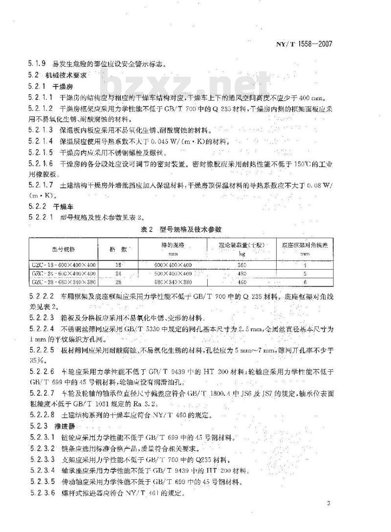 NY/T 1558-2007 天然橡胶初加工机械 干燥设备