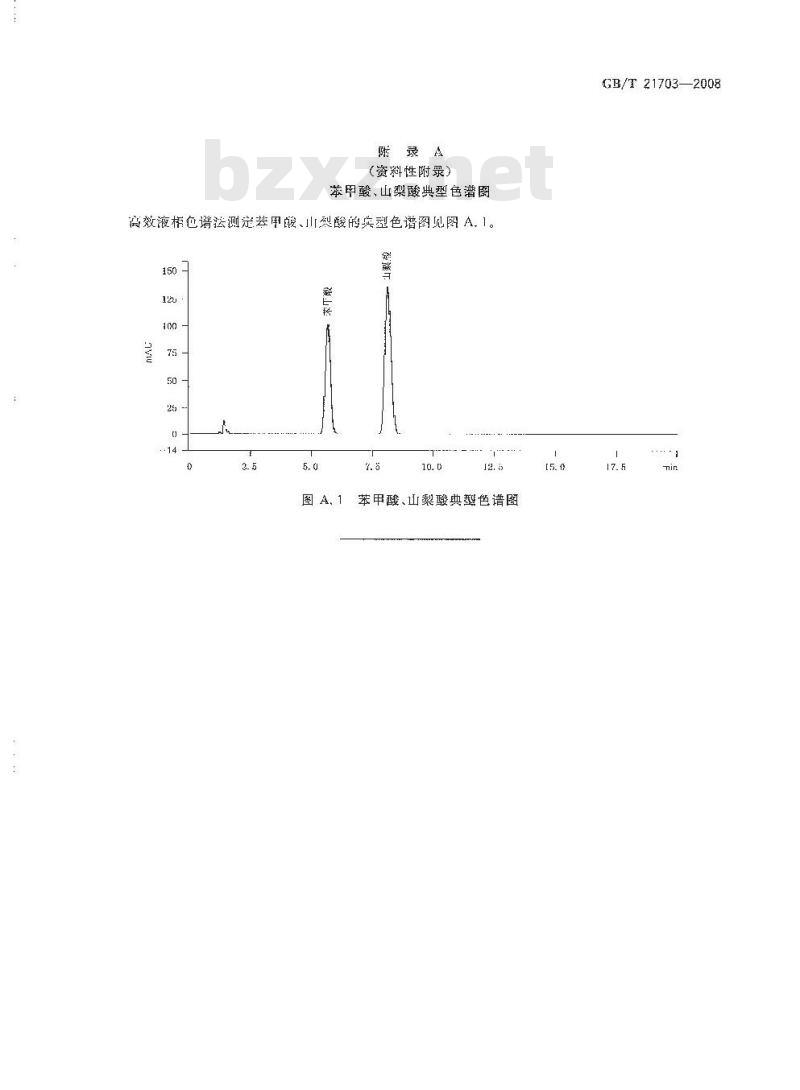 GB/T 21703-2008 乳与乳制品中苯甲酸和山梨酸的测定