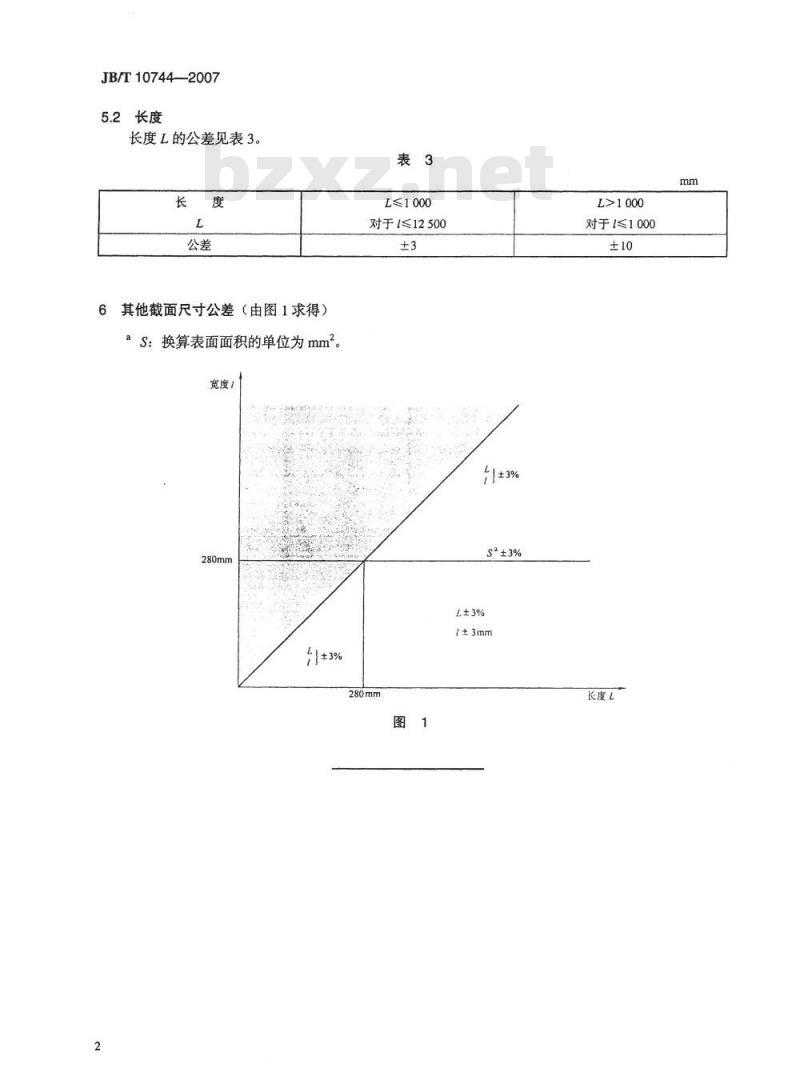 JB/T 10744-2007 涂附磨具产品 非标准尺寸公差换算