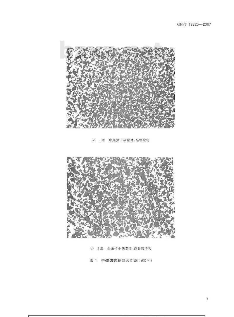 GB/T 13320-2007 钢质模锻件 金相组织评级图及评定方法
